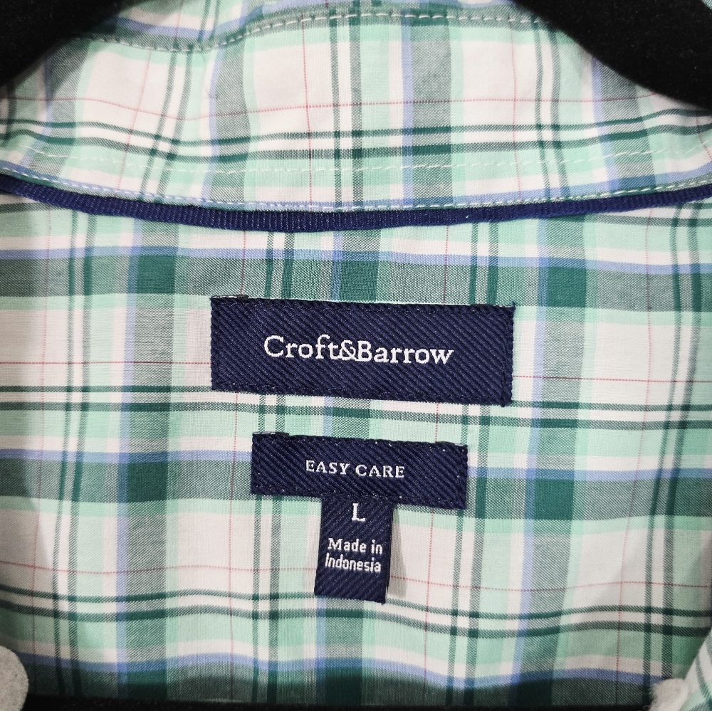 Mens Croft and Barrow Plaid Button Down Shirt - Picture 6 of 7